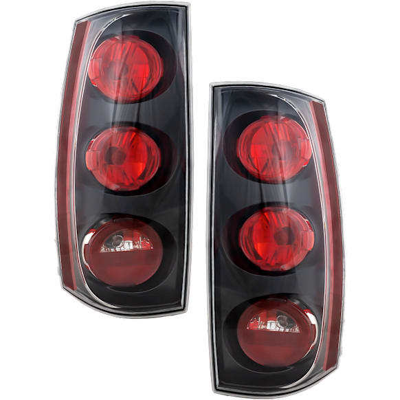 2008 GMC Yukon - Driver and Passenger Side Halogen Tail Light, With bulb(s), OE Replacement