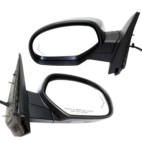 2013 Chevrolet Tahoe - Driver and Passenger Side Mirror, For Models Without Off Road Package, Power Adjust, Heated, Chrome, Power Folding, In-glass Signal Light, No Blind Spot Feature, With Memory, With Puddle Light, No Auto-Dimming