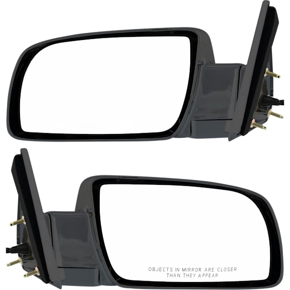 Driver and Passenger Side Mirror, Power Adjust, Non-Heated, Manual Folding, Paintable, No Signal Light, No Memory, No Puddle Light, No Auto-Dimming, No Blind Spot Feature