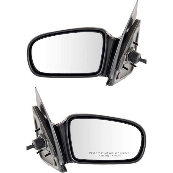 Coupe Driver and Passenger Side Mirror, Power Adjust, Non-Heated, Non-Folding, Paintable, No Signal Light, No Memory, No Puddle Light, No Auto-Dimming, No Blind Spot Feature
