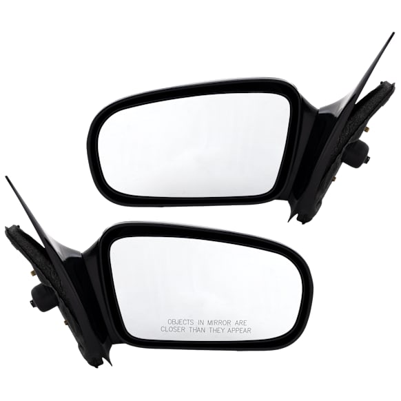 Coupe Driver and Passenger Side Mirror, Manual Adjust, Non-Heated, Non-Folding, Paintable, No Signal Light, No Memory, No Puddle Light, No Auto-Dimming, No Blind Spot Feature