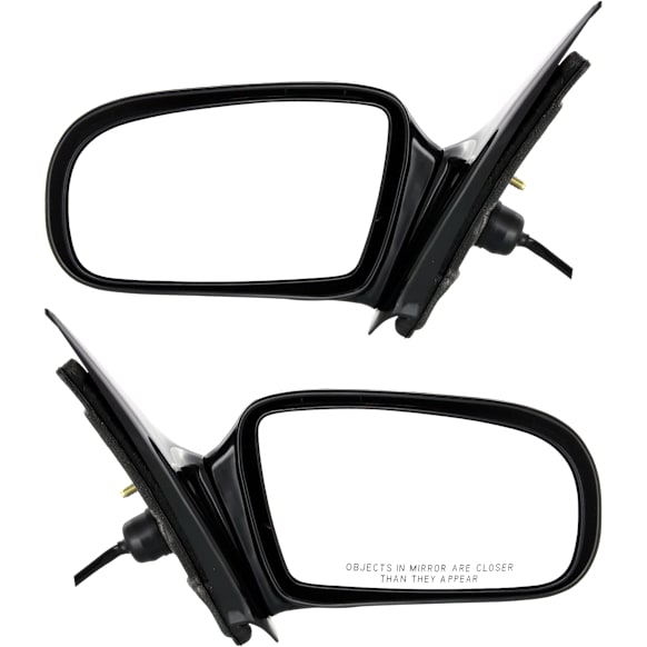 Sedan Driver and Passenger Side Mirror, Power Adjust, Non-Heated, Non-Folding, Paintable, No Signal Light, No Memory, No Puddle Light, No Auto-Dimming, No Blind Spot Feature