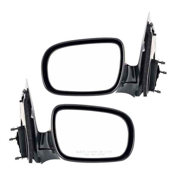 Driver and Passenger Side Mirror, Manual Adjust, Non-Heated, Manual Folding, Paintable, No Signal Light, No Memory, No Puddle Light, No Auto-Dimming, No Blind Spot Feature