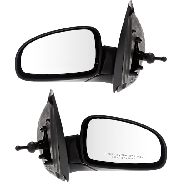 Driver and Passenger Side Mirror, Manual Adjust, Non-Heated, Manual Folding, Paintable, No Signal Light, No Memory, No Puddle Light, No Auto-Dimming, No Blind Spot Feature