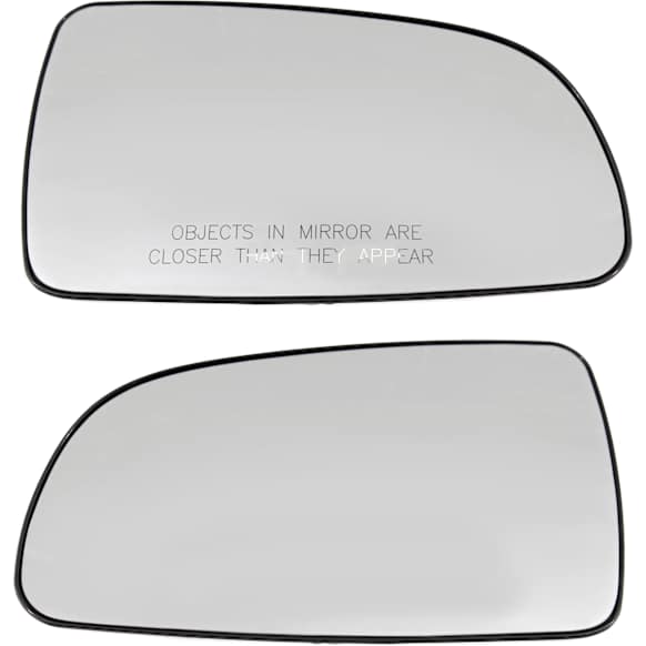 Driver and Passenger Side Mirror Glass, Heated, No Blind Spot Feature
