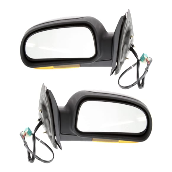 Driver and Passenger Side Mirrors, Power, Power Folding, Heated, Textured Black, In-housing Signal Light, No Memory, No Puddle Light, No Auto-Dimming, No Blind Spot Feature