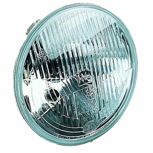 1982 Mercedes Benz 300D - Driver and Passenger Side Halogen Headlight, Without bulb(s), High/Low H4 ; Replaces 7" Round Sealed Beam 