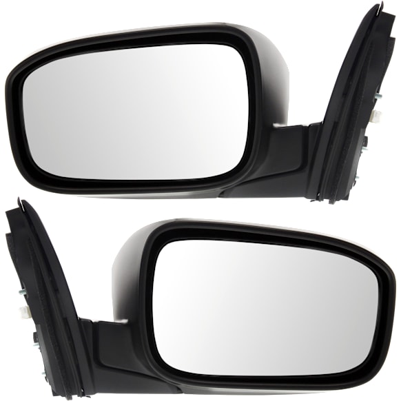 Sedan Driver and Passenger Side Mirror, Power Adjust, Non-Heated, Manual Folding, Paintable, No Signal Light, No Memory, No Puddle Light, No Auto-Dimming, No Blind Spot Feature