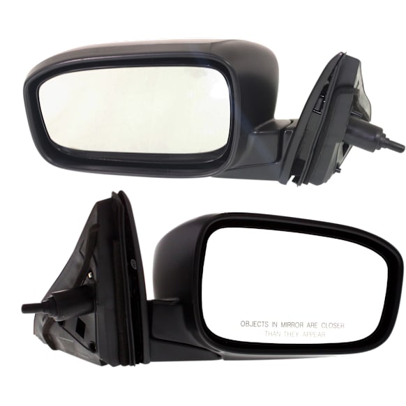 Driver and Passenger Side Mirror, Manual Adjust, Non-Heated, Manual Folding, Paintable, No Signal Light, No Memory, No Puddle Light, No Auto-Dimming, No Blind Spot Feature