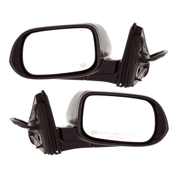 Sedan Driver and Passenger Side Mirror, Power Adjust, Heated, Manual Folding, Paintable, In-housing Signal Light, No Memory, No Puddle Light, No Auto-Dimming, No Blind Spot Feature