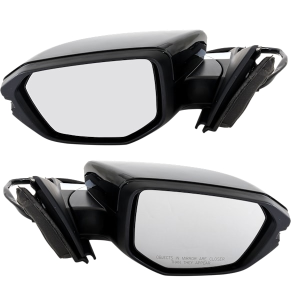 Driver and Passenger Side Mirrors, Power, Manual Folding, Heated, Paintable, No Signal Light, No Memory, No Puddle Light, No Auto-Dimming, No Blind Spot Feature