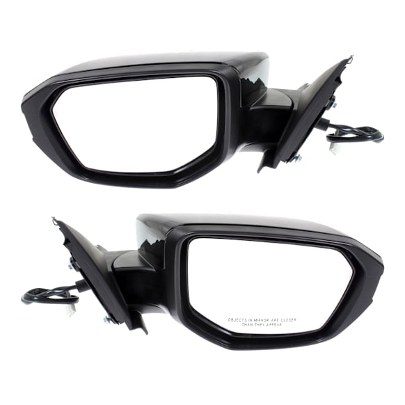 2019 Honda Civic LX - Driver and Passenger Side Mirror, Power Adjust, Non-Heated, Paintable, Manual Folding, No Signal Light, No Blind Spot Feature, Without Memory Recall, No Puddle Light, No Auto-Dimming, Coupe