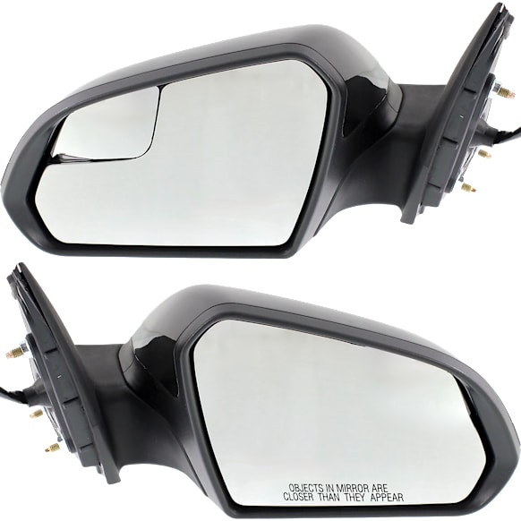 Driver and Passenger Side Non-Towing Mirrors, Power, Manual Folding, Heated, Paintable, No Signal Light, No Memory, No Puddle Light, No Auto-Dimming