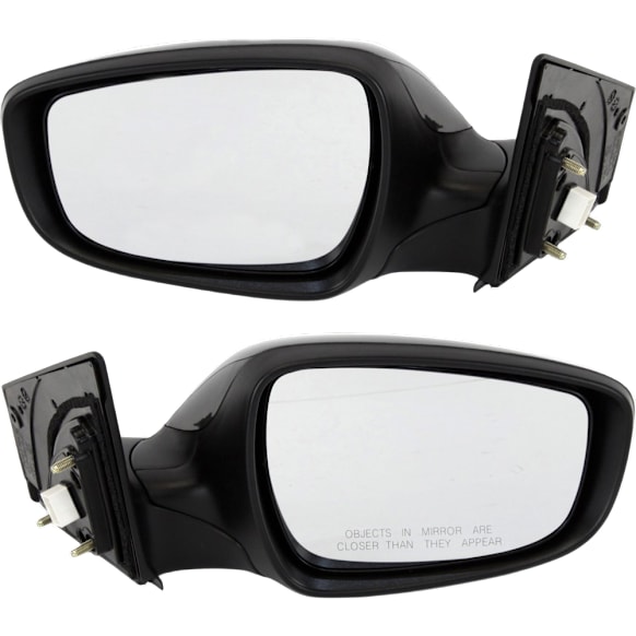 Driver and Passenger Side Mirror, Power Adjust, Heated, Manual Folding, Paintable, No Signal Light, No Memory, No Puddle Light, No Auto-Dimming, No Blind Spot Feature