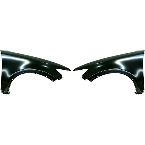 Front, Driver and Passenger Side Fenders, Without turn signal light hole