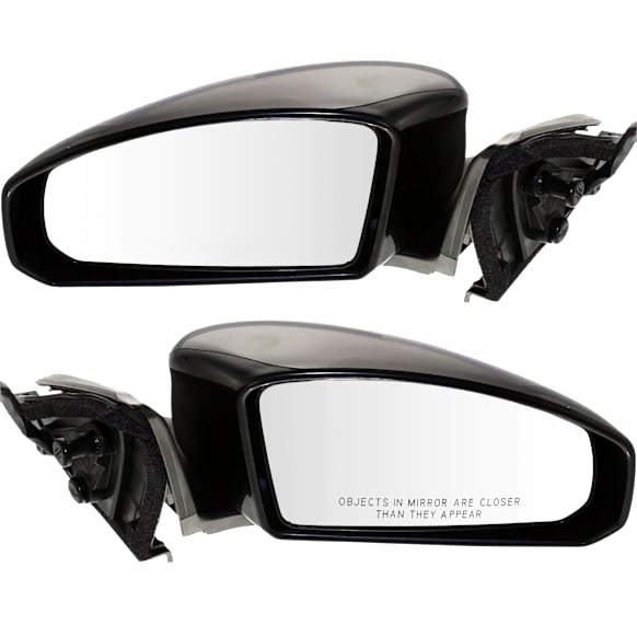 Driver and Passenger Side Mirrors, Power, Non-Heated, Manual Folding, Paintable, No Signal Light, Memory, Puddle Light, Auto-Dimming and Blind Spot Feature, Coupe