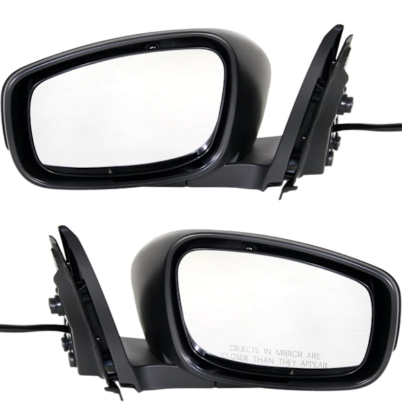 Driver and Passenger Side Mirrors, Power, Non-Heated, Manual Folding, Paintable, No Signal Light, Memory, Puddle Light, Auto-Dimming and Blind Spot Feature, Coupe