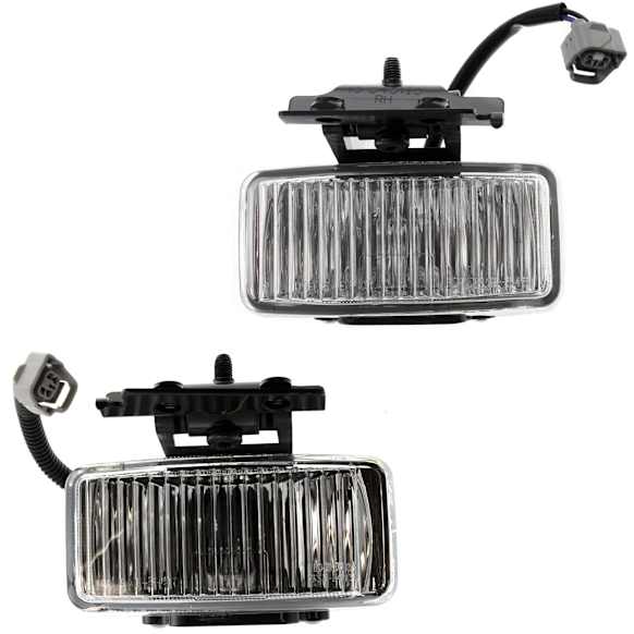 Front, Driver and Passenger Side Fog Lights, With bulb(s), Halogen, Mid-Size