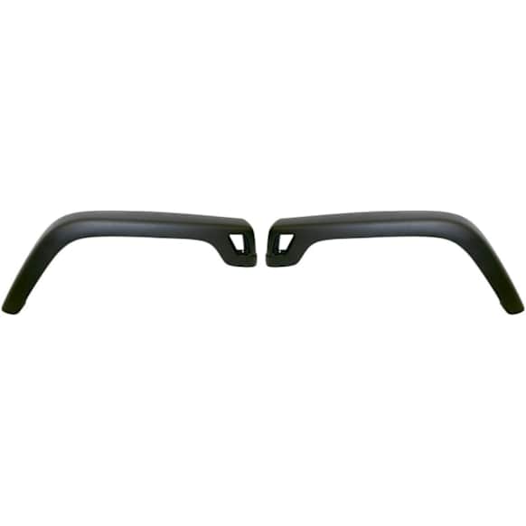 Fender Flares - Front, Driver and Passenger Side, Textured Black, With 3-3/4" Wide Fender Flare, For Models With 3-3/4" Wide Fender Flare