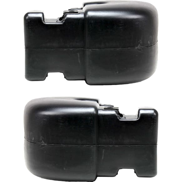 Rear, Driver and Passenger Side Bumper End, Primed Plastic
