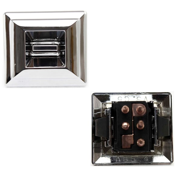 Front or Rear Window Switches, Chrome, 1-Button