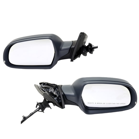 2011 Audi A4 - Driver and Passenger Side Mirror, Power Adjust, Heated, Paintable, Manual Folding, In-housing Signal Light, No Blind Spot Feature, With Memory, No Puddle Light, No Auto-Dimming