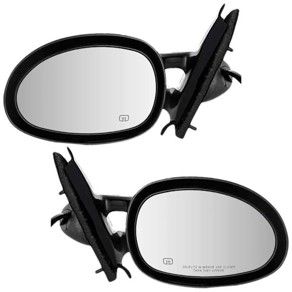 Driver and Passenger Side Mirrors, Power, Non-Folding, Heated, Paintable, No Signal Light, No Memory, No Puddle Light, No Auto-Dimming, No Blind Spot Feature