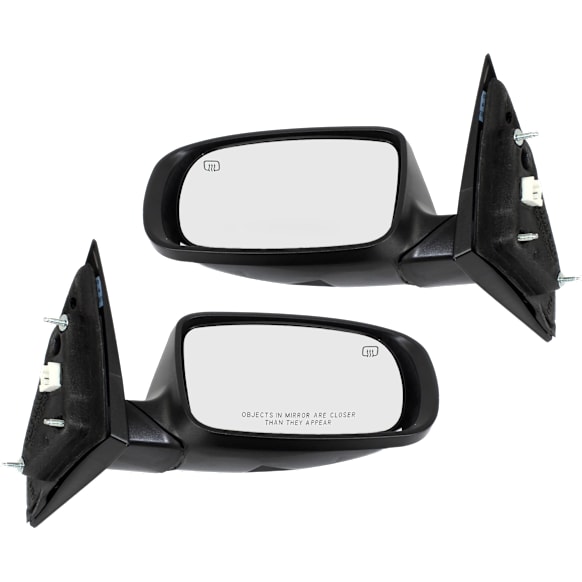 Sedan Driver and Passenger Side Mirror, Power Adjust, Heated, Manual Folding, Paintable, No Signal Light, No Memory, No Puddle Light, No Auto-Dimming, No Blind Spot Feature
