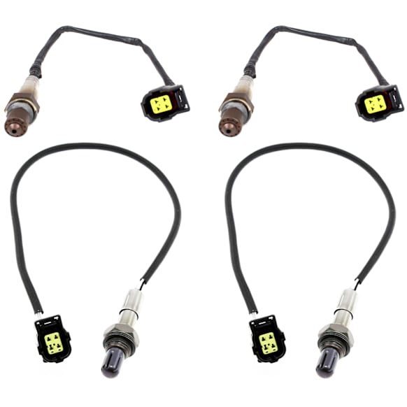 2008 Dodge Grand Caravan - Before and After Catalytic Converter Oxygen Sensor, Enginevinname: H, FI, Naturally Aspirated, FLEX, Set of 4, 4-wire, 6 Cyl 3.3L