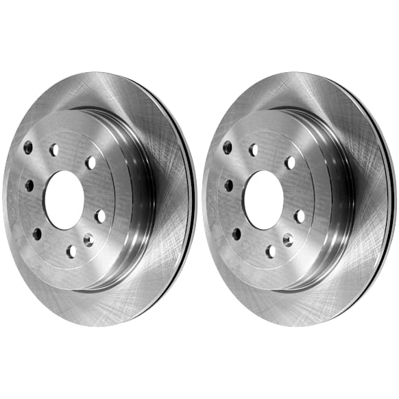 Rear Brake Disc, Plain Surface, Vented, 6 Lugs, 330.96 mm