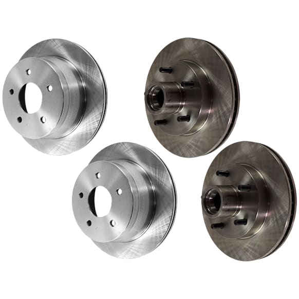 1999 Chevrolet S10 - Front and Rear Brake Disc, Plain Surface, Vented, 5 Lugs, RWD, With Rear Disc Brake, 4.3L 6Cyl