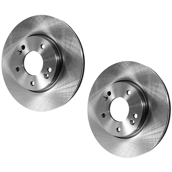 Front Brake Discs, Plain Surface, Vented, 5 Lugs, 11.02 in.