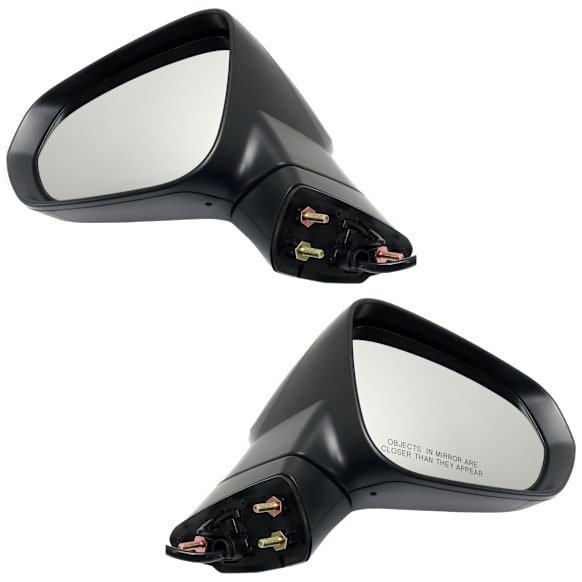 Driver and Passenger Side Mirrors, Power, Manual Folding, Heated, Paintable, In-housing Signal Light, No Memory, No Puddle Light, No Auto-Dimming, No Blind Spot Feature