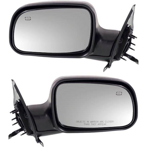 Driver and Passenger Side Mirrors, Power, Manual Folding, Heated, Textured Black, No Signal Light, No Memory, No Puddle Light, No Auto-Dimming, No Blind Spot Feature
