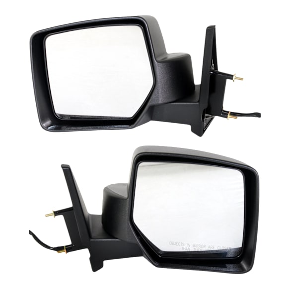 Driver and Passenger Side Mirrors, Power, Manual Folding, Non-Heated, Textured Black, No Signal Light, No Memory, No Puddle Light, No Auto-Dimming, No Blind Spot Feature