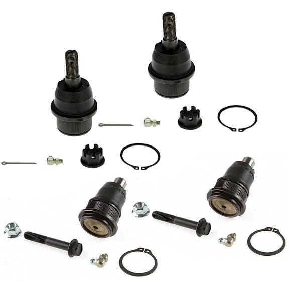 SET-K6664-F Front, Driver and Passenger Side, Upper and Lower Ball Joint Problem Solver Series