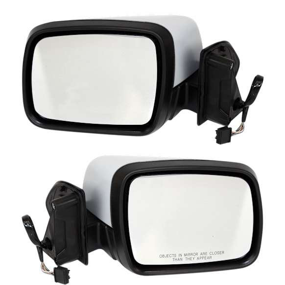 Driver and Passenger Side Mirrors, Power, Manual Folding, Heated, Paintable, No Signal Light, With memory, No Puddle Light, No Auto-Dimming, No Blind Spot Feature