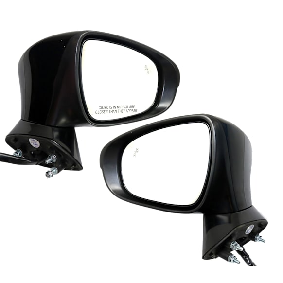 Driver and Passenger Side Mirrors, Power, Power Folding, Heated, Paintable, In-housing Signal Light, With memory, With Puddle Light, No Auto-Dimming, With Blind Spot Detection in Glass