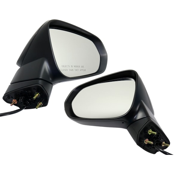 Driver and Passenger Side Mirrors, Power, Manual Folding, Heated, Paintable, In-housing Signal Light, With memory, No Puddle Light, No Auto-Dimming, No Blind Spot Feature