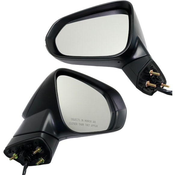 Driver and Passenger Side Mirrors, Power, Power Folding, Heated, Paintable, In-housing Signal Light, With memory, No Puddle Light, No Auto-Dimming, No Blind Spot Feature