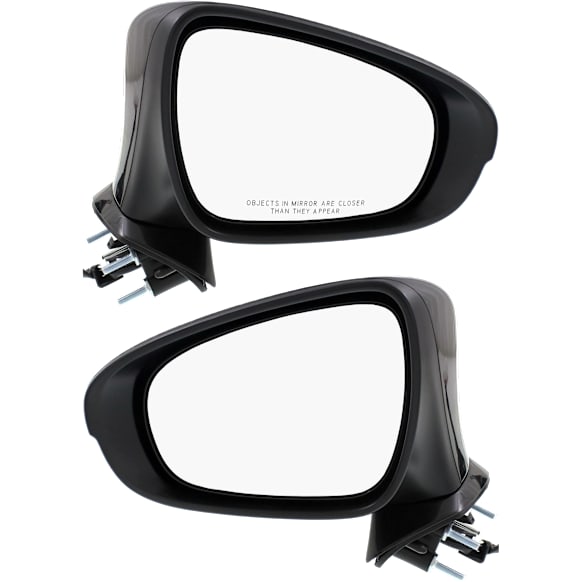 2014-2020 Lexus IS350 - Driver and Passenger Side Mirrors, Power, Manual Folding, Heated, Paintable, In-housing Signal Light, No Memory, With Puddle Light, No Auto-Dimming, No Blind Spot Feature