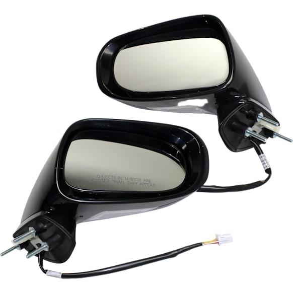 Convertible Driver and Passenger Side Mirror, Power Adjust, Heated, Manual Folding, Paintable, In-housing Signal Light, No Memory, With Puddle Light, No Auto-Dimming, No Blind Spot Feature