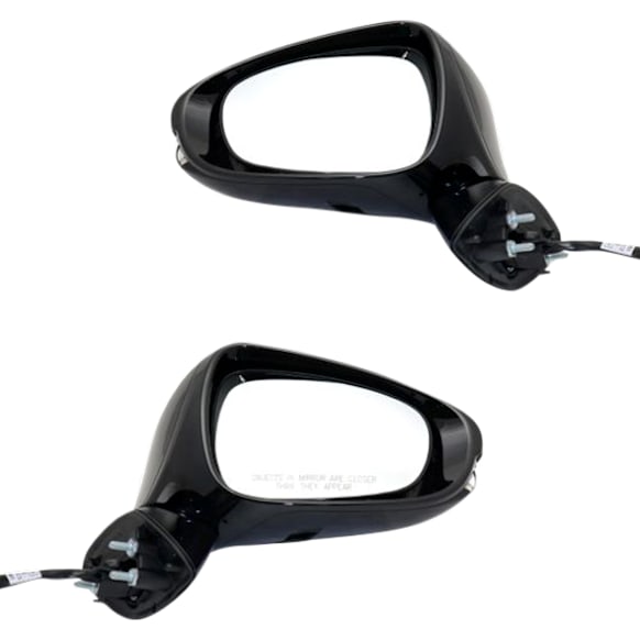 Driver and Passenger Side Mirrors, Power, Manual Folding, Heated, Paintable, In-housing Signal Light, With memory, With Puddle Light, No Auto-Dimming, No Blind Spot Feature