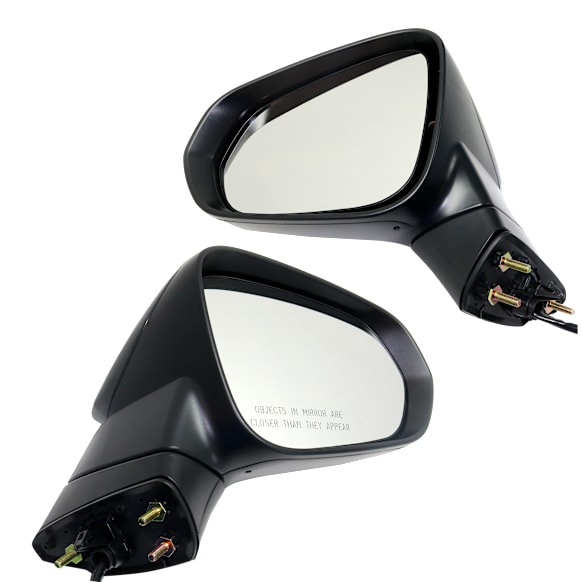 2015-2017 Lexus NX200t - Driver and Passenger Side Mirrors, Power, Manual Folding, Heated, Paintable, In-housing Signal Light, With memory, No Puddle Light, No Auto-Dimming, No Blind Spot Feature
