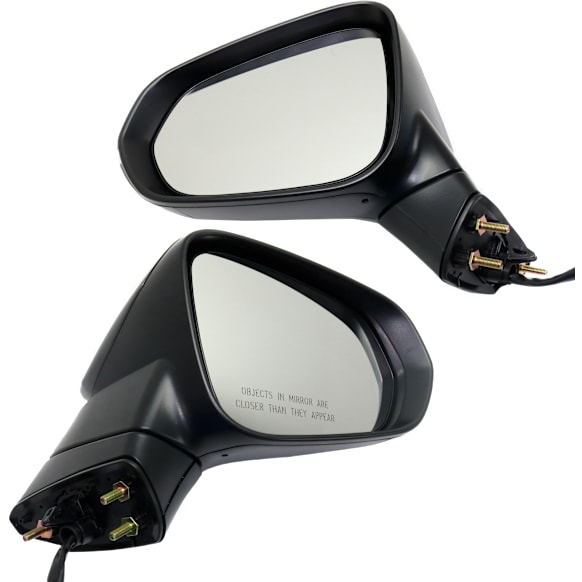 Driver and Passenger Side Mirrors, Power, Manual Folding, Heated, Paintable, In-housing Signal Light, With memory, No Puddle Light, No Auto-Dimming, No Blind Spot Feature