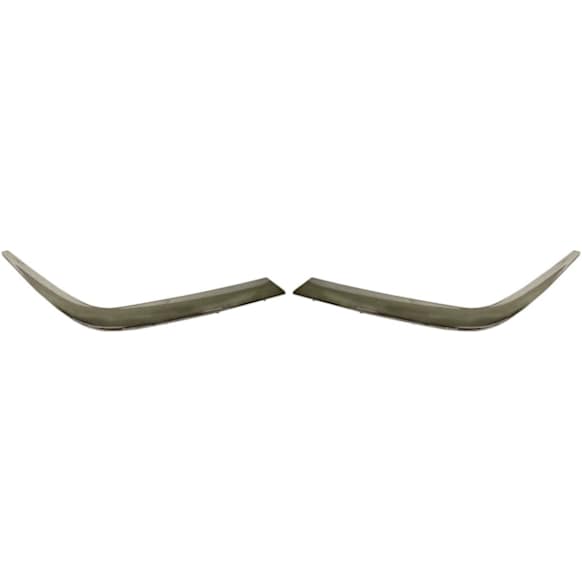 Front, Driver and Passenger Side Bumper Trims, Chrome