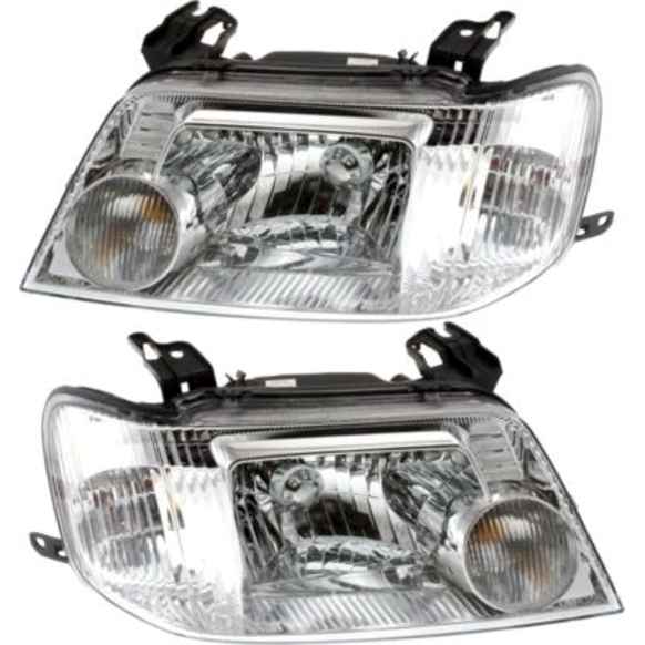 2005-2007 Mercury Mariner - Driver and Passenger Side Halogen Headlight, With bulb(s), OE Replacement