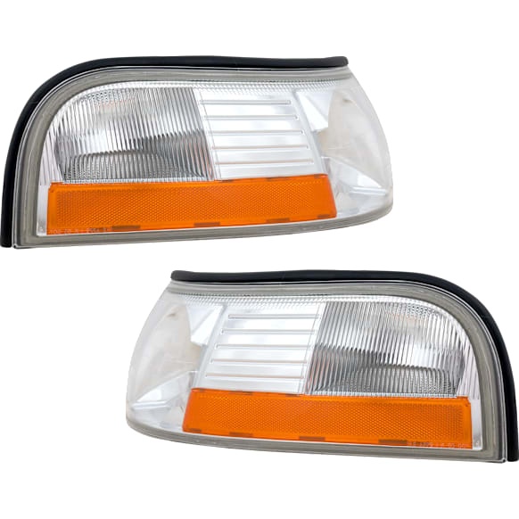 Driver and Passenger Side Halogen Corner Light, Without bulb(s)