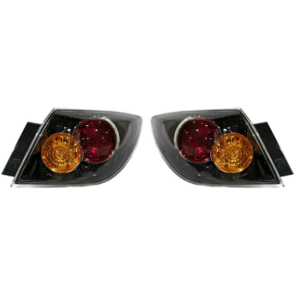 Driver and Passenger Side Halogen Tail Light, Without bulb(s), OE Replacement