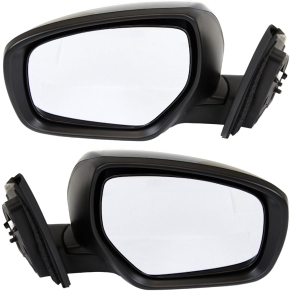 Driver and Passenger Side Mirror, Power Adjust, Heated, Manual Folding, Paintable, In-housing Signal Light, No Memory, No Puddle Light, No Auto-Dimming, No Blind Spot Feature